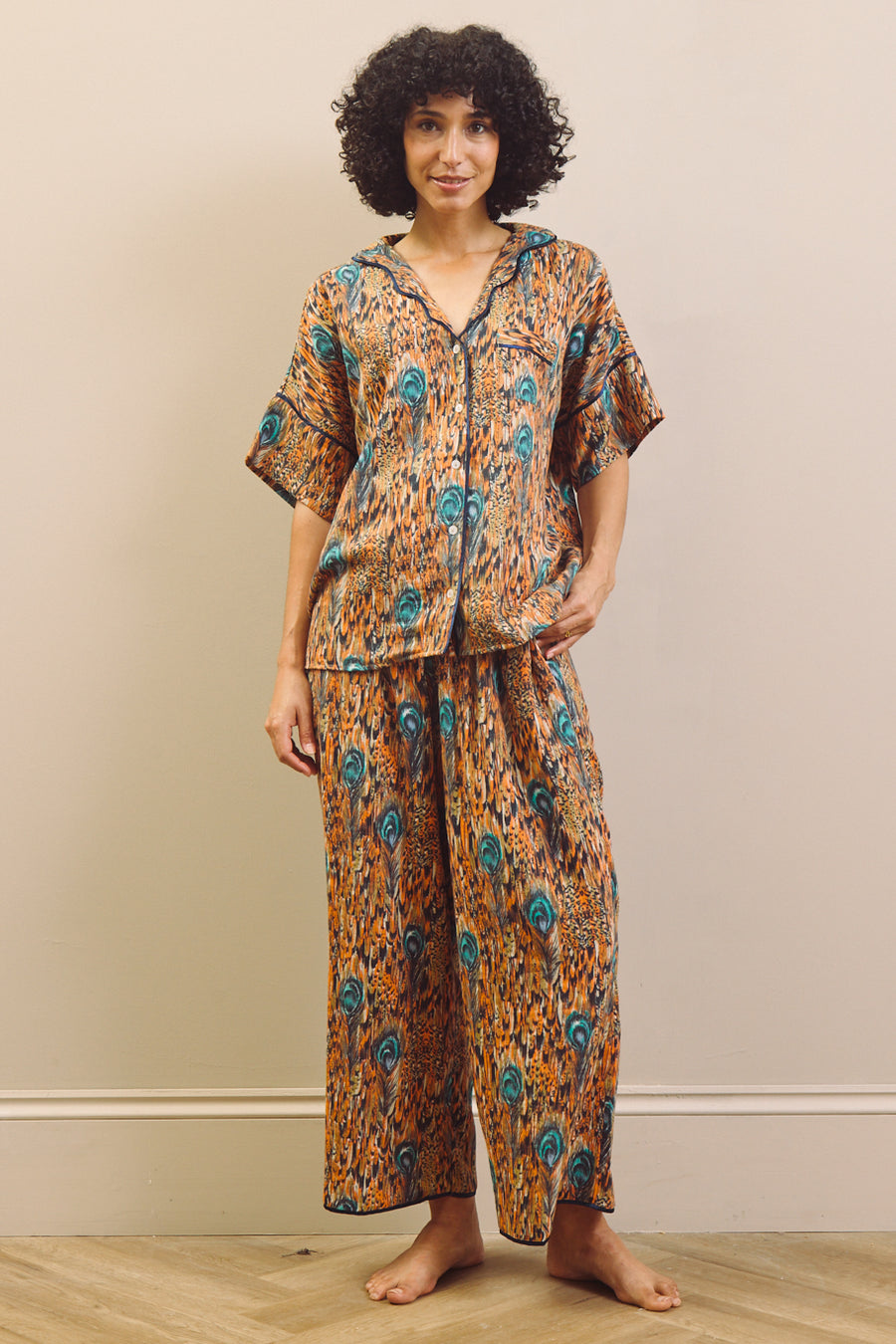 Vederdans gauze oversized pyjamaset
