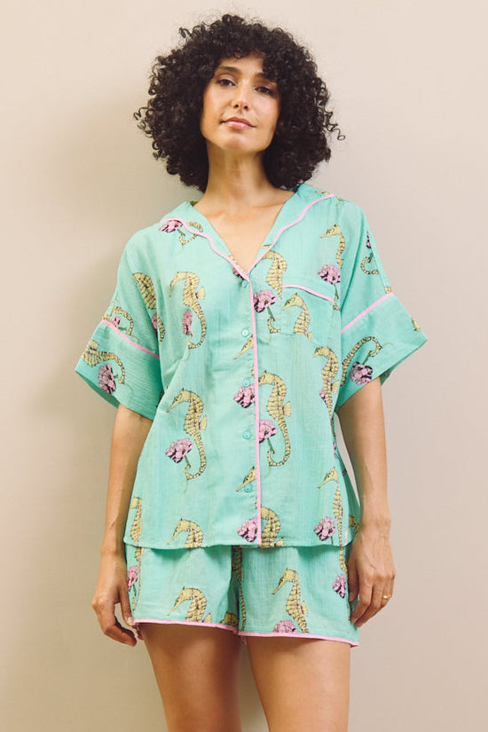 Zeepaardje gauze oversized shortie-pyjama